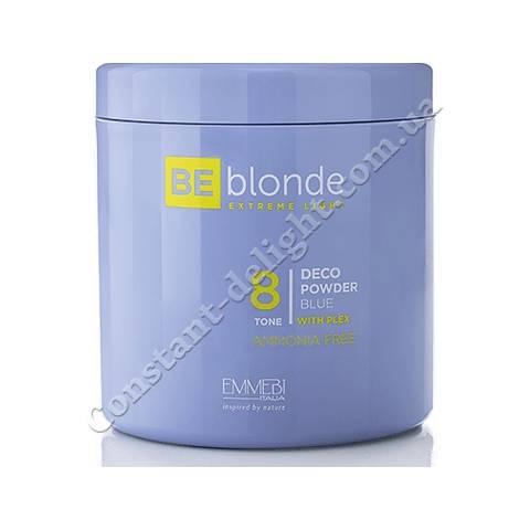 Осветляющая пудра экстремальный блонд (безаммиачная) Emmebi Be Blonde Blue 8, 500 g