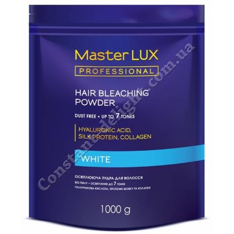 Освітлююча пудра Master LUX Professional White Hair Bleaching Powder 500 g