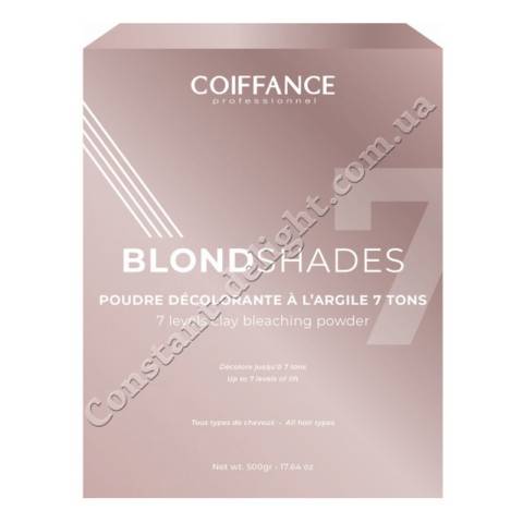 Пудра, що освітлює, з глиною до 7-ми рівнів Coiffance Professionnel Blondshades Clay Bleaching Powder 500 g