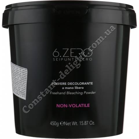 Осветляющий порошок для открытых техник 6. Zero Seipuntozero Freehand Bleaching Powder 450 g