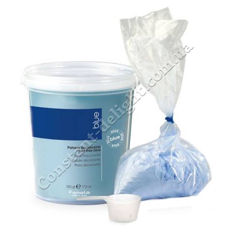 Порошок для волосся, що освітлює, пакет (блакитний) Fanola Bleaching Powder Blue Dust-Free 500 g