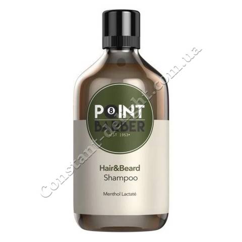 Освежающий шампунь для волос и бороды Farmagan Point Barber Hair & Beard Shampoo 300 ml