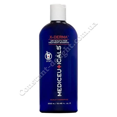 Отшелушивающий шампунь против сухости и зуда кожи головы Mediceuticals Scalp Therapies X-Derma Shampoo 250 ml