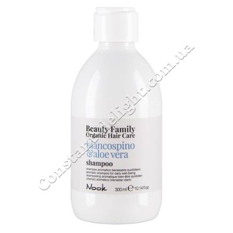 Оздоравливающий шампунь для ежедневного применения Nook Beauty Family Biancospino and Aloe Vera Shampoo 300 ml