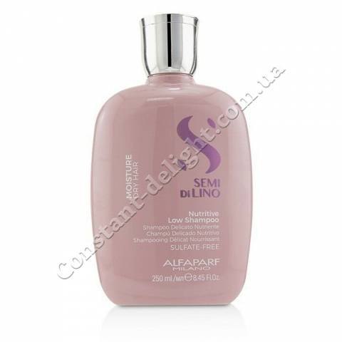 Поживний шампунь для волосся ALFAPARF Semi Di Lino Moisture Nutritive Low Shampoo 250 ml