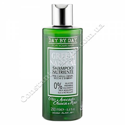 Питательный шампунь для вьющихся, сухих и поврежденных волос Alan Jey Green Natural Nutriente Shampoo 250 ml