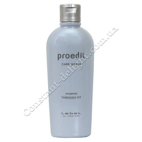 Поживний шампунь для жорсткого та неслухняного волосся Lebel Proedit Through Fit Shampoo 300 ml