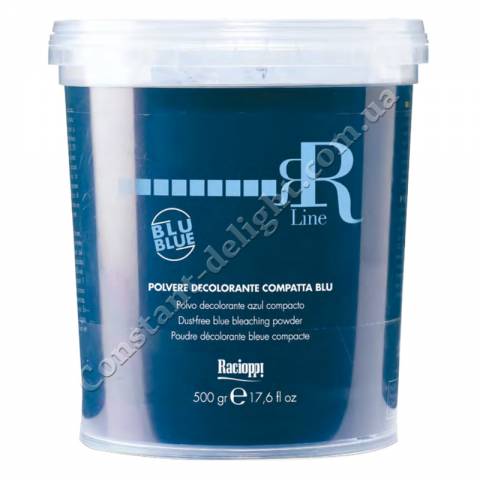 Порошок для освітлення волосся блакитний (запаска) RR Line Dust-Free Blue Bleaching Powder 500 g