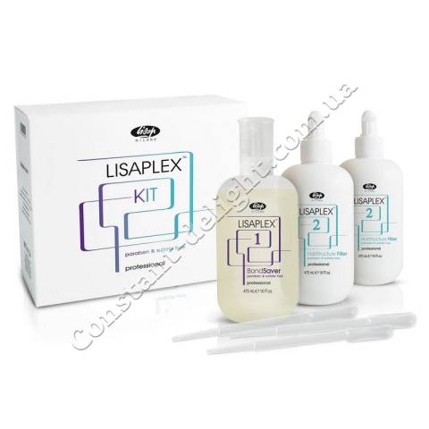 Профессиональный набор для защиты и восстановления волос Lisap Lisaplex Kit 3x475 ml