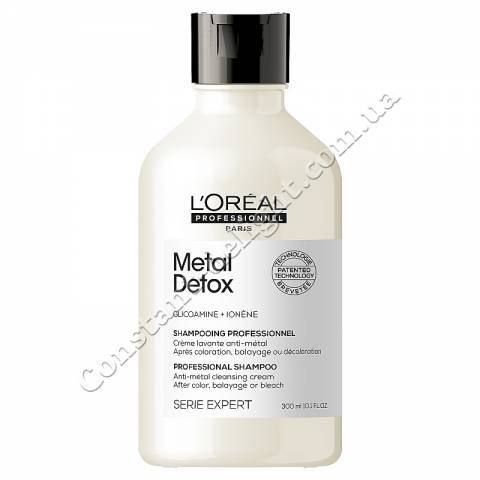 Профессиональный очищающий шампунь против металлических накоплений в волосах L'Oreal Professionnel Serie Expert Metal Detox Anti-metal Cleansing Cream Shampoo 300 ml