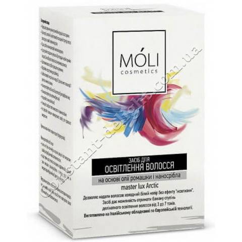 Пудра для осветления волос до 7 тонов Moli Cosmetics Master Lux Arctic Powder 500 g