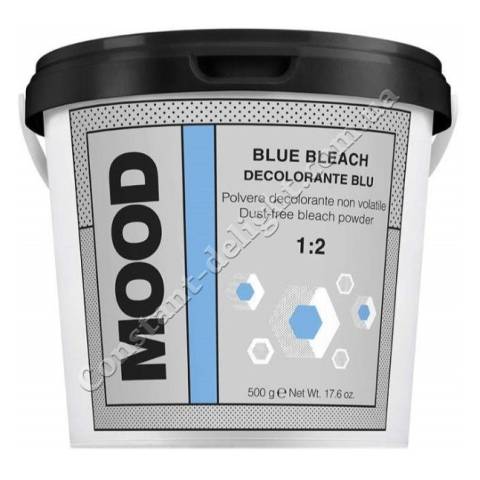 Пудра блакитна для знебарвлення волосся Mood De-Color Blue Bleach 500 g