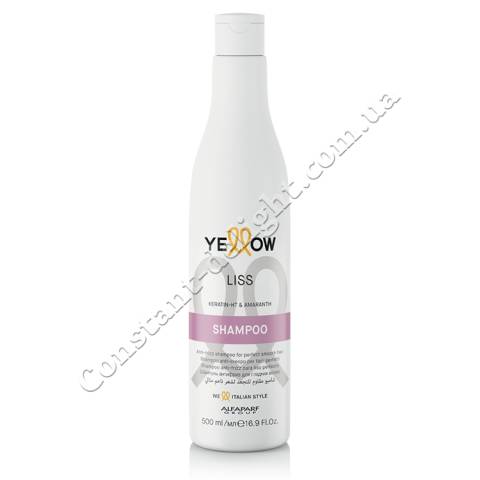 Разглаживающий шампунь для волос Yellow Liss Keratin-HT and Amaranth Shampoo 500 ml