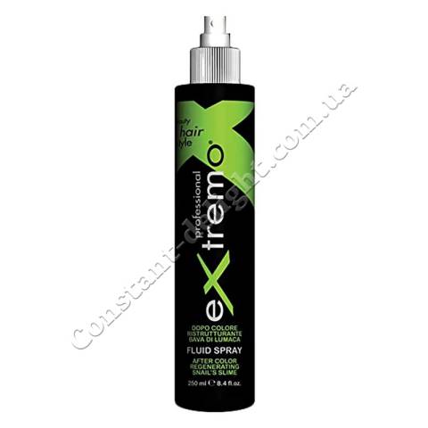 Регенеруючий флюїд-спрей для фарбованого та пошкодженого волосся з екстрактом равлика Extremo After Color Regenerating Snails Slime Fluid Spray 250 ml