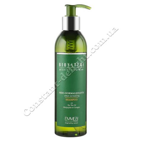 Себонормализующий шампунь для волос с маслом чайного дерева Emmebi Italia BioNatural Mineral Treatment Sebum-Normalizing Shampoo 250 ml