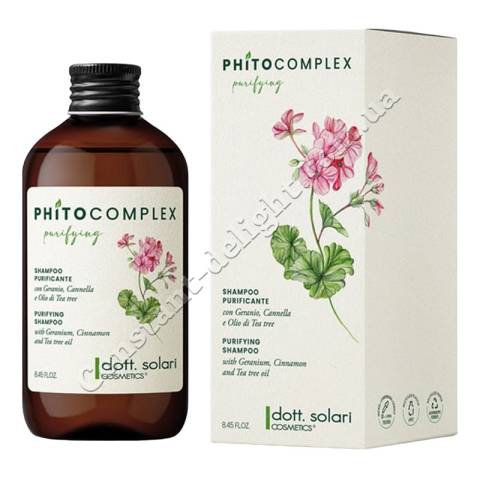 Dott. Solari Phito Complex Purifying Shampoo Очищающий шампунь для волос против перхоти 250 ml