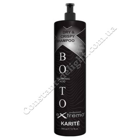 Шампунь-ботокс для сухого та пошкодженого волосся з маслом каріте та гіалуроновою кислотою Extremo Botox Karite Dry&Crispy Shampoo 500 ml