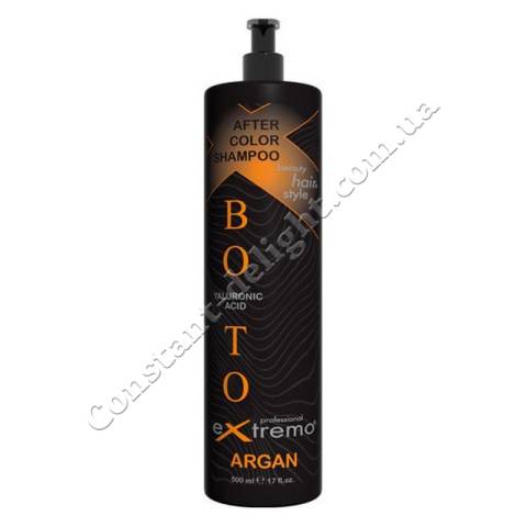 Шампунь-ботокс для захисту кольору фарбованого волосся з маслом аргани та гіалуроновою кислотою Extremo Botox Argan After Color Shampoo 500 ml