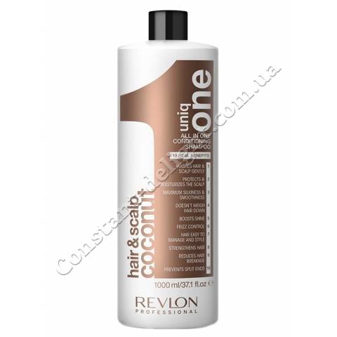 Шампунь-кондиціонер з ароматом кокоса Revlon Uniq One ​​All in One Coconut Conditioning Shampoo 1 L