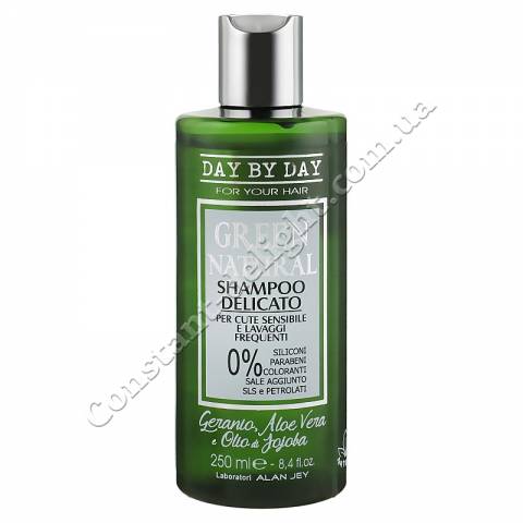 Шампунь деликатный для чувствительной кожи головы и частого применения Alan Jey Green Natural Delicate Shampoo 250 ml