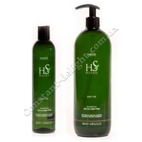 Шампунь для частого застосування для всіх типів волосся Dikson HS Milano Emmedi Shampoo Daily Use 350 ml