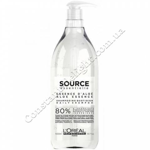 Шампунь для щоденного використання з есенцією алое L'Oreal Professionnel Source Essentielle Daily Shampoo 1500 ml