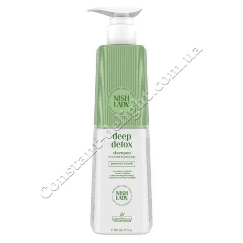 Шампунь для глибокого очищення волосся Nishlady Deep Detox Shampoo 503 ml