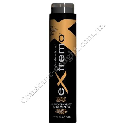 Шампунь для мелірованого та кучерявого волосся з олією каріте Extremo Treated and Curly Hair Shampoo 250 ml