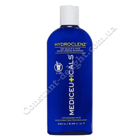 Шампунь для чоловіків проти випадіння та потоншення сухого волосся Mediceuticals Advanced Hair Restoration Technology Hydroclenz 250 ml