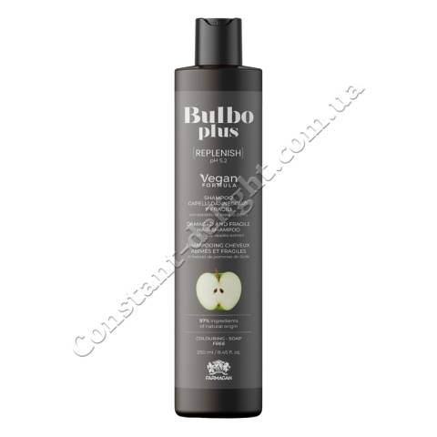 Шампунь для пошкодженого та ламкого волосся Farmagan Bulbo Plus Replenish Shampoo 250 ml
