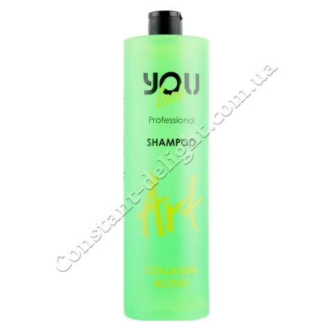 Шампунь для пошкодженого волосся з колагеном You Look Professional Art Collagen Active Shampoo 1000 ml