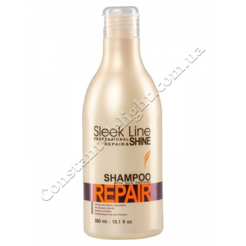 Шампунь для поврежденных волос Stapiz Sleek Line Repair Shampoo 300 ml