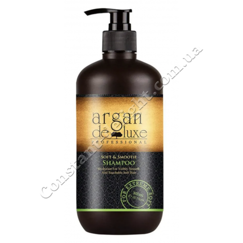 Шампунь для придания гладкости волосам De Luxe Argan Soft & Smooth Shampoo 300 ml