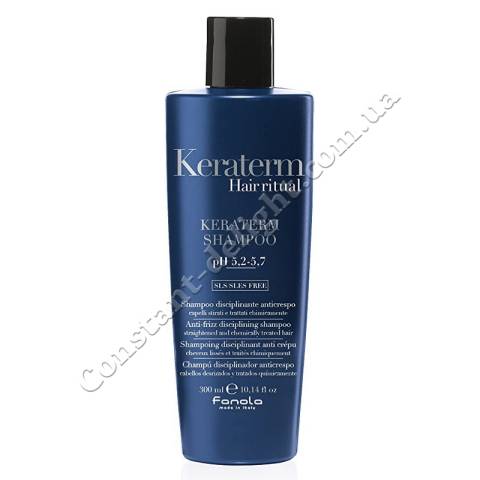 Шампунь для реконструкції пошкодженого волосся Fanola Keraterm Shampoo 300 ml