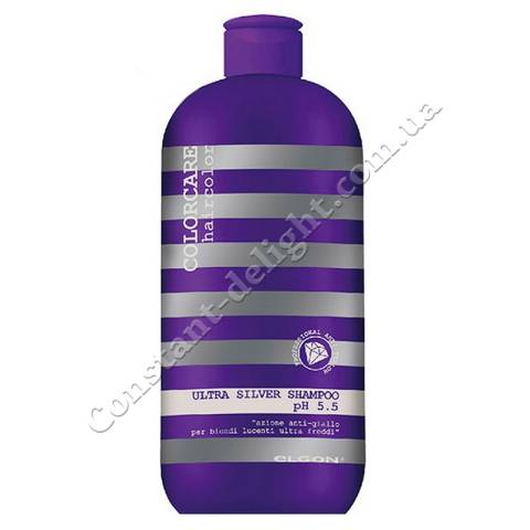 Шампунь для сивого та освітленого волосся Elgon Colorcare Ultra Silver Shampoo 300 ml