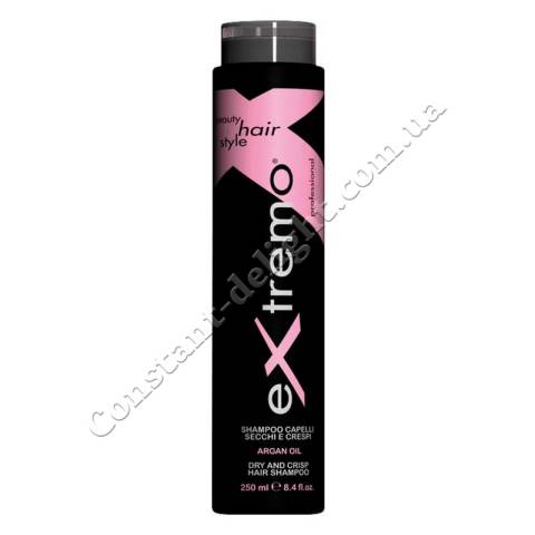 Шампунь для сухого та пошкодженого волосся з аргановим маслом Extremo Dry and Crisp Hair Shampoo 250 ml