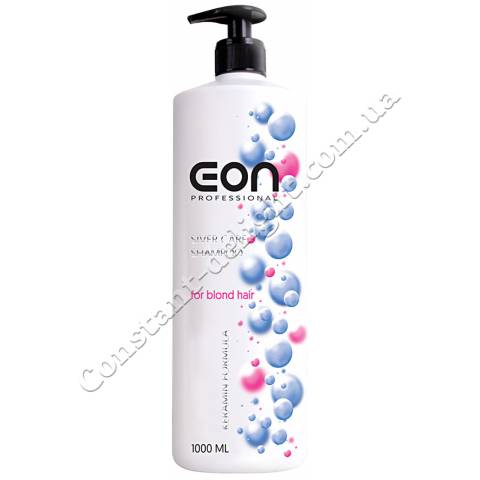 Шампунь для светлых и обесцвеченных волос EON Professional Silver Сare Shampoo 1000 ml