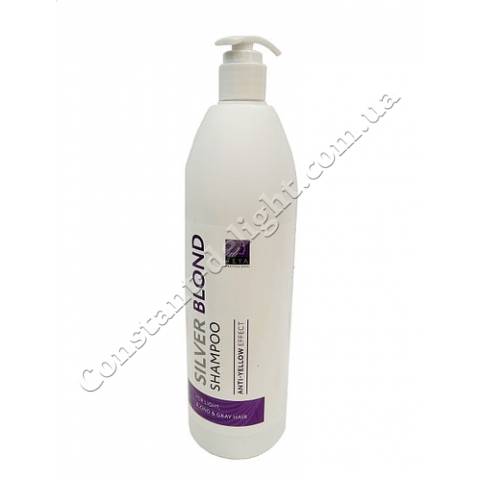 Шампунь для світлих, сивого і знебарвленого волосся з антіжелтим ефектом Teya Professional Silver Blond Shampoo 1000 ml