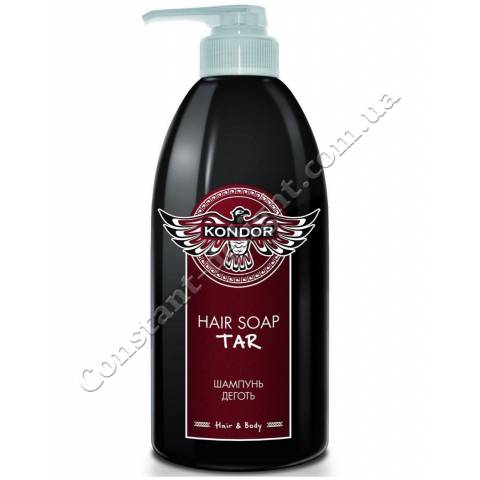 Шампунь для волосся і тіла Кондор Дьоготь Kondor Hair Soap Tar 300 ml