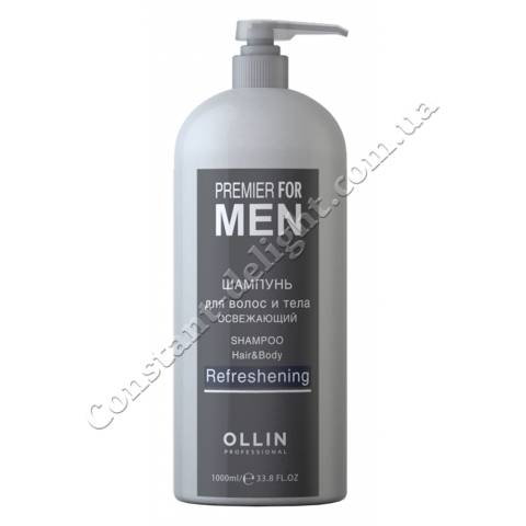 Шампунь для волосся і тіла освіжаючий Ollin Professional Shampoo Hair & Body Refreshening 1 L