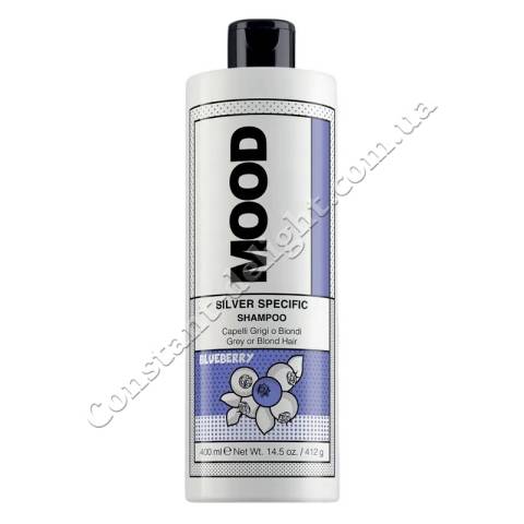 Шампунь для волосся, що нейтралізує небажаний жовтий відтінок Mood Silver Specific Shampoo 400 ml