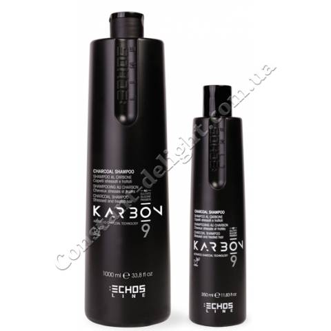 Шампунь для волосся з активованим вугіллям Echosline Charcoal 350 ml