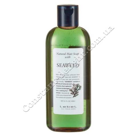 Шампунь для волосся з екстрактом морських водоростей Lebel Natural Hair Soap with Seaweed 240 ml