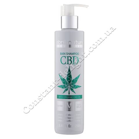 Шампунь для волос с конопляным маслом Abril et Nature CBD Oil Cannabis Bain Shampoo 250 ml