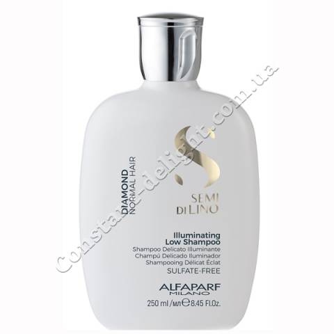 Шампунь для волосся з мікрокристалами ALFAPARF Semi Di Lino Diamond Illuminating Low Shampoo 250 ml