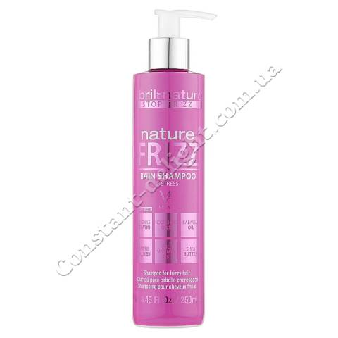Шампунь для волосся з ефектом випрямлення Abril et Nature Nature Frizz D-Stress Bain Shampoo 250 ml