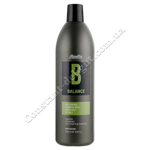Шампунь для волос, склонных к жирности с экстрактом грейпфрута Mirella Professional Balance Shampoo 1000 ml