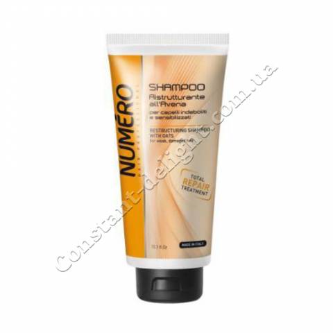 Шампунь для волосся відновлюючий з екстрактом вівса Brelil Numero Total Repair Shampoo 300 ml