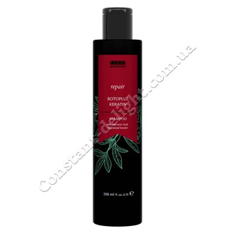 Шампунь для восстановления поврежденных волос с кератином Invidia Botoplus Repair Shampoo 200 ml