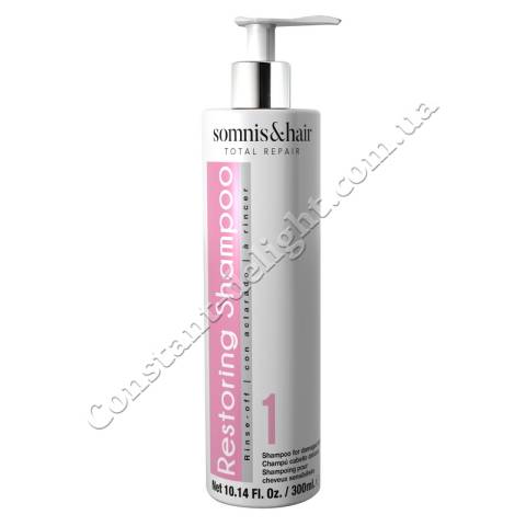 Шампунь для відновлення пошкодженого волосся Somnis & Hair Total Repair 1 Restoring Shampoo 300 ml